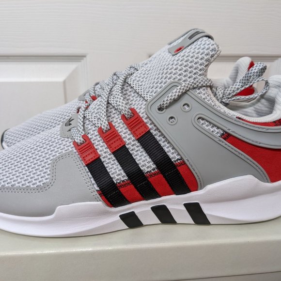Adidas x Overkill EQT Support ADV Coat of Arms Size US11 Grey Red Black BY2939 - Picture 9 of 9